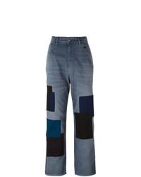 blaue Boyfriend Jeans mit Flicken von Golden Goose Deluxe Brand