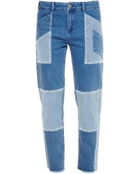 blaue Boyfriend Jeans mit Flicken von House of Holland