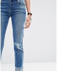 blaue Boyfriend Jeans von Asos