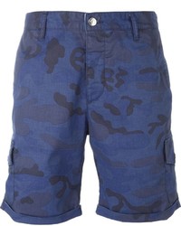 blaue Camouflage Shorts von Hydrogen