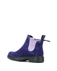 blaue Chelsea Boots aus Wildleder von Camper