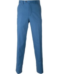 blaue Chinohose