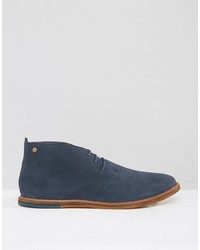 blaue Chukka-Stiefel aus Wildleder von Frank Wright