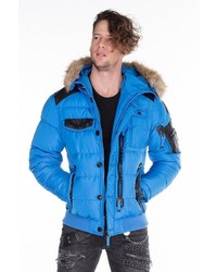 blaue Daunenjacke von Cipo & Baxx