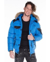 blaue Daunenjacke von Cipo & Baxx