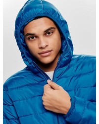 blaue Daunenjacke von ONLY & SONS