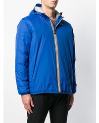 blaue Daunenjacke von K-Way