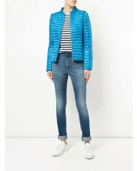 blaue Daunenjacke von Marc Cain