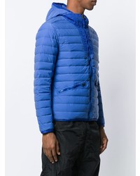 blaue Daunenjacke von Stone Island