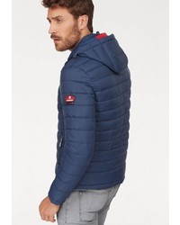 blaue Daunenjacke von Superdry