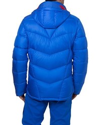 blaue Daunenjacke von VAUDE