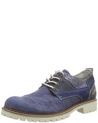 blaue Derby Schuhe von Bunker