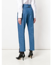 blaue enge Hose von Thom Browne