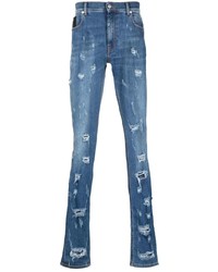 blaue enge Jeans mit Destroyed-Effekten von 1017 Alyx 9Sm