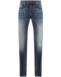 blaue enge Jeans mit Destroyed-Effekten von BOSS HUGO BOSS