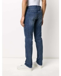 blaue enge Jeans mit Destroyed-Effekten von Emporio Armani