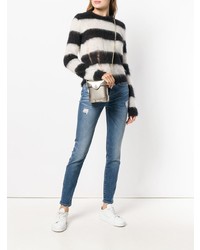 blaue enge Jeans mit Destroyed-Effekten von Pinko