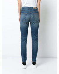 blaue enge Jeans mit Destroyed-Effekten von Grlfrnd