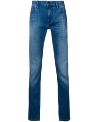 blaue enge Jeans von 7 For All Mankind