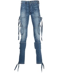 blaue enge Jeans von Amiri