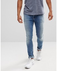 blaue enge Jeans von ASOS DESIGN