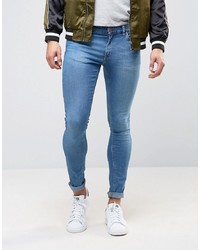 blaue enge Jeans von ASOS DESIGN