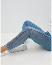 blaue enge Jeans von ASOS DESIGN