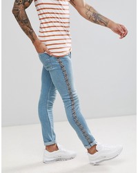 blaue enge Jeans von ASOS DESIGN