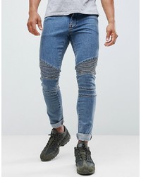 blaue enge Jeans von ASOS DESIGN