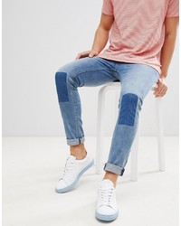 blaue enge Jeans von ASOS DESIGN