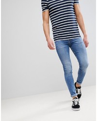 blaue enge Jeans von ASOS DESIGN