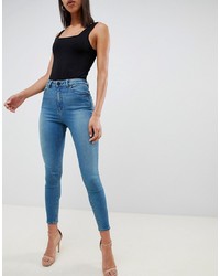 blaue enge Jeans von ASOS DESIGN