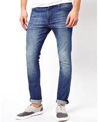 blaue enge Jeans von Asos