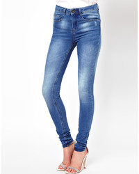 blaue enge Jeans von Asos