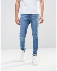 blaue enge Jeans von Asos