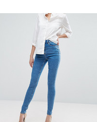 blaue enge Jeans von Asos Tall