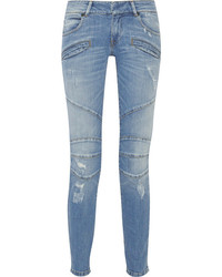 blaue enge Jeans von Balmain