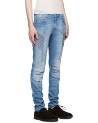 blaue enge Jeans von Pierre Balmain