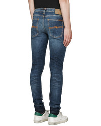 blaue enge Jeans von Nudie Jeans