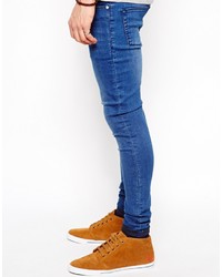 blaue enge Jeans von Asos