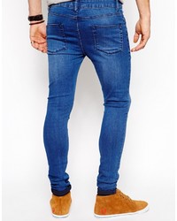 blaue enge Jeans von Asos