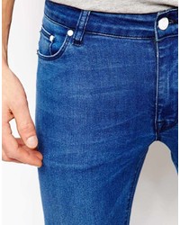 blaue enge Jeans von Asos