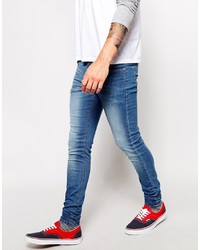 blaue enge Jeans von Asos