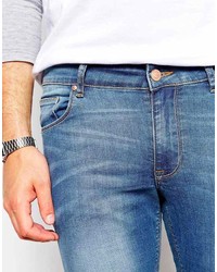 blaue enge Jeans von Asos