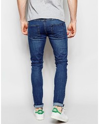 blaue enge Jeans von Asos