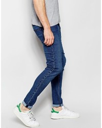 blaue enge Jeans von Asos