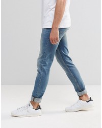 blaue enge Jeans von Asos