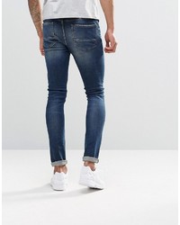 blaue enge Jeans von Asos