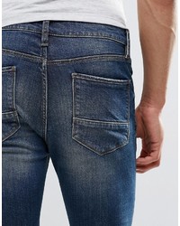 blaue enge Jeans von Asos