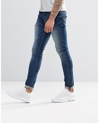 blaue enge Jeans von Asos